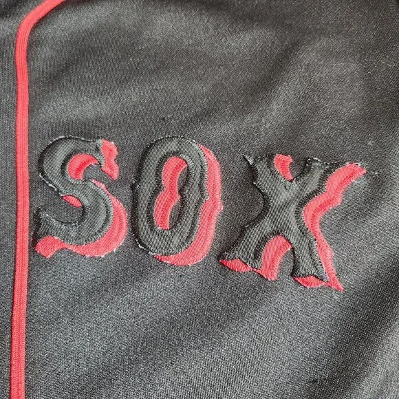 MLB Boston Red Sox Black Jersey L/XL 48 Majestic - Picture 7 of 10